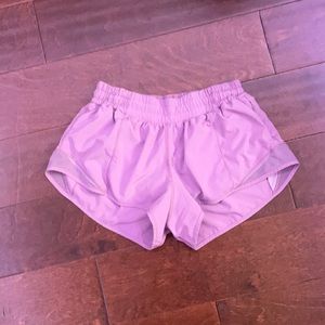 light purple lululemon shorts